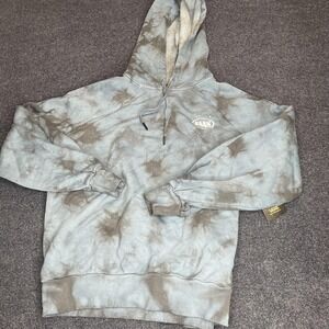 Vans Hoodie Mens Small Gray Cosmic Wash Tie Dye Fleece Pullover Sweatshirt